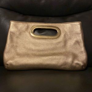 Michael Kors Gold Berkley Clutch Bag